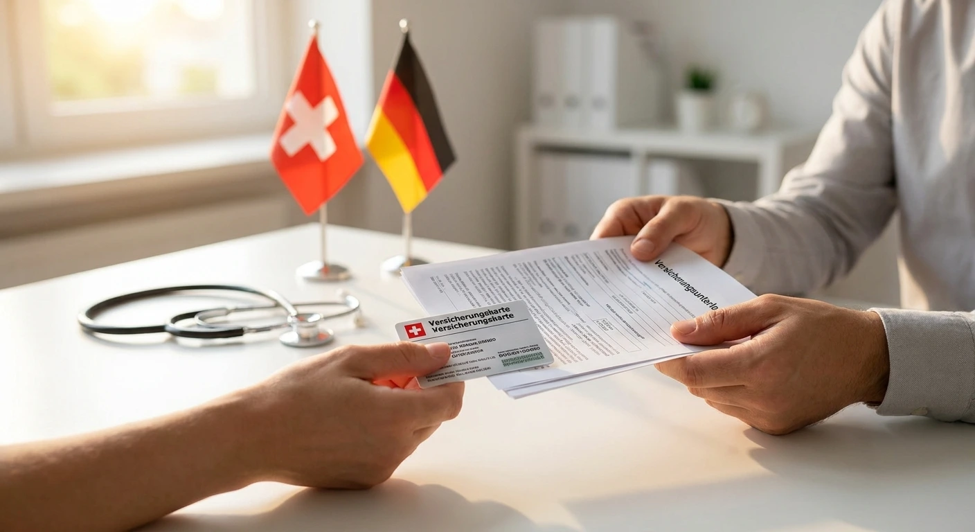 Grenzgängerzentrum 24 Versicherungskarte eines Grenzgängers