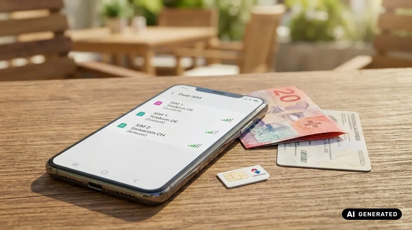 Grenzgängerzentrum 25 Smartphone mit Dual-SIM-Anzeige